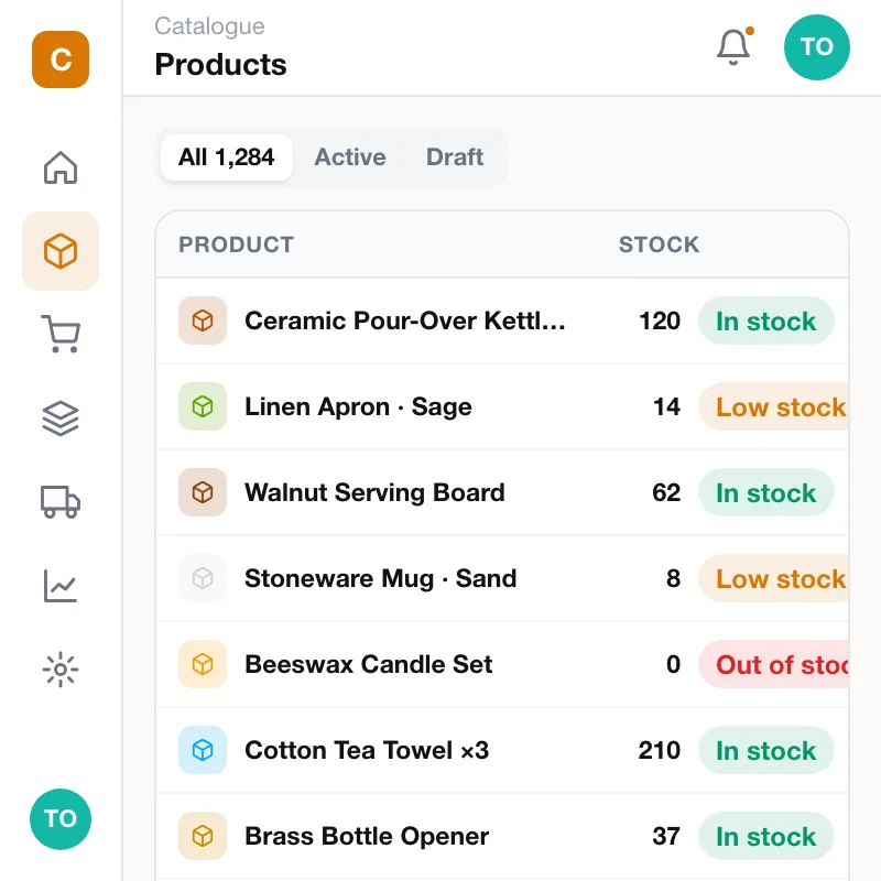 Crate — Product list