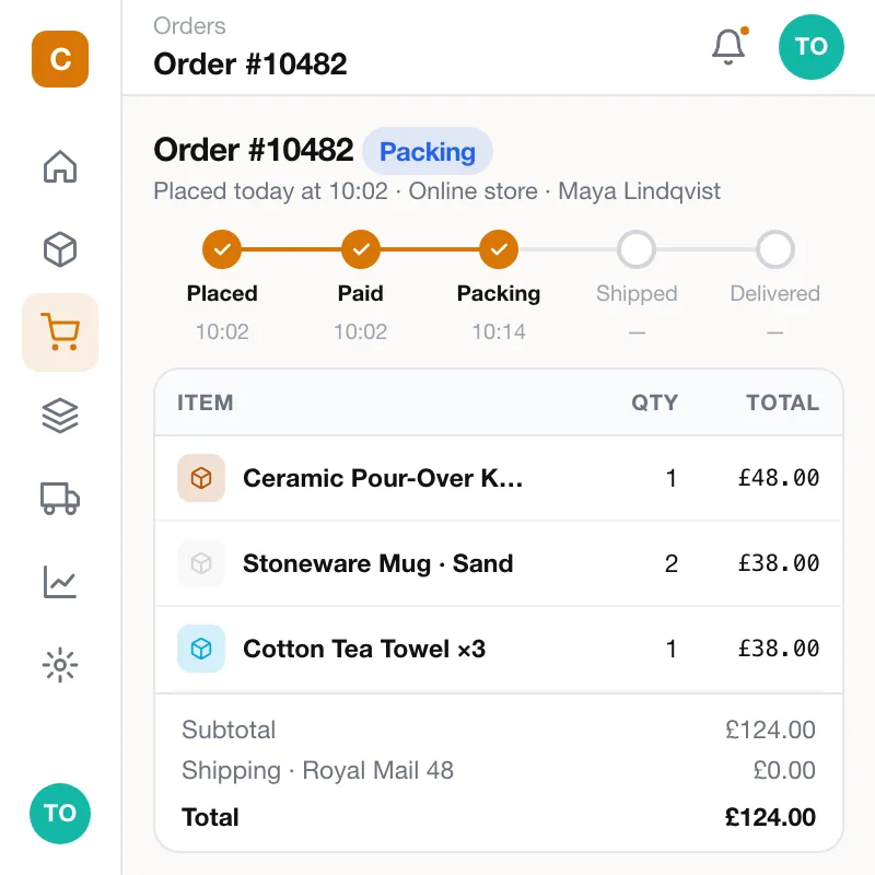 Crate — Order detail