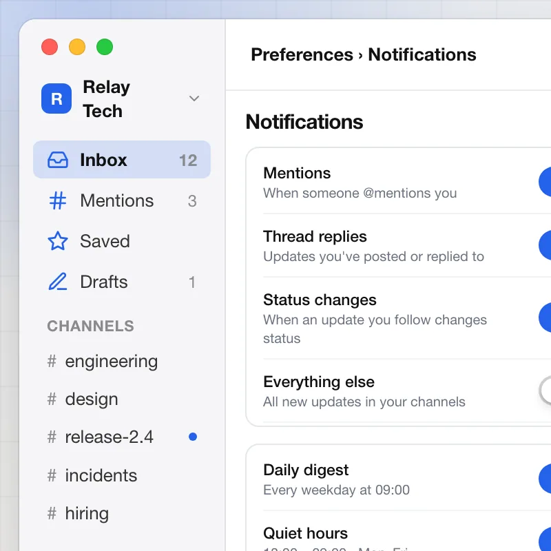 Relay — Notifications