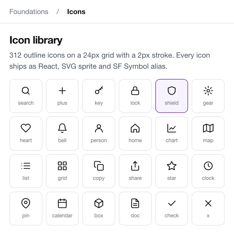 Forma — Icon library