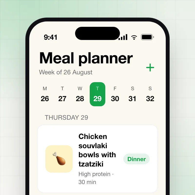Grove — Meal planner