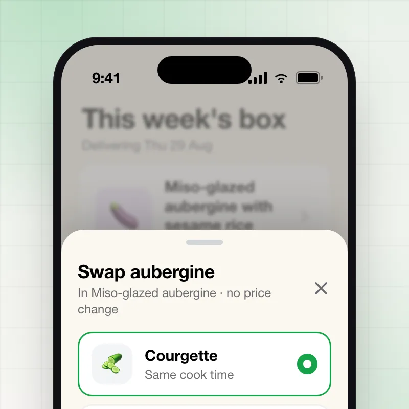 Grove — Swap ingredients