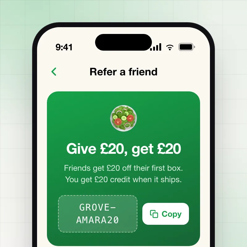 Grove — Refer a friend