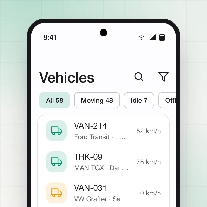 Meridian — Vehicle list
